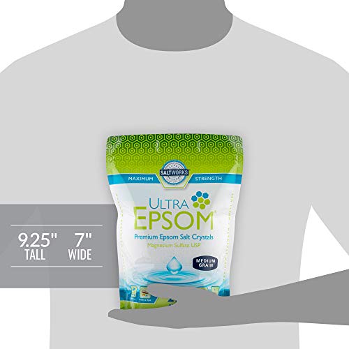 SaltWorks Ultra Epsom Premium Epsom Salt, Extra Fine Grain