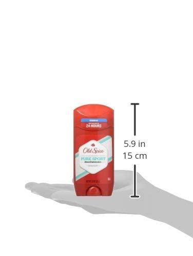 Old Spice Deodorant for Men Pure Sport Scent High Endurance 3 Ounce (Pack of 5)