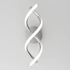 artika DNA 12W LED Modern Wall Sconce Light, Chrome Finish, Ideal for Bathroom, Living Room, Bedroom, Hallway - 850 Lumens, 3500 Kelvin, Made of Aluminum, No Bulb Required