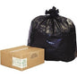 Earthsense Recycled Star Bottom Trash Bags 40-45 gal Black 100ct WBI RNW4620