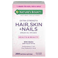 Nature's Bounty optimal solutions unflavored biotin softgels box hair, skin & nails 5000mcg