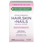 Nature's Bounty optimal solutions unflavored biotin softgels box hair, skin & nails 5000mcg