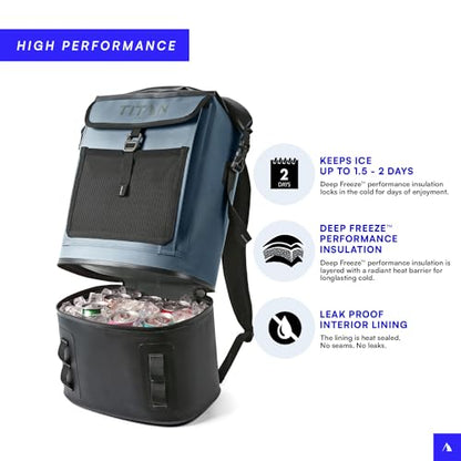 Titan Deep Freeze Welded Coolers and Welded Backpacks Leak Proof, Microban Protection, and Multi-Day Ice Retention