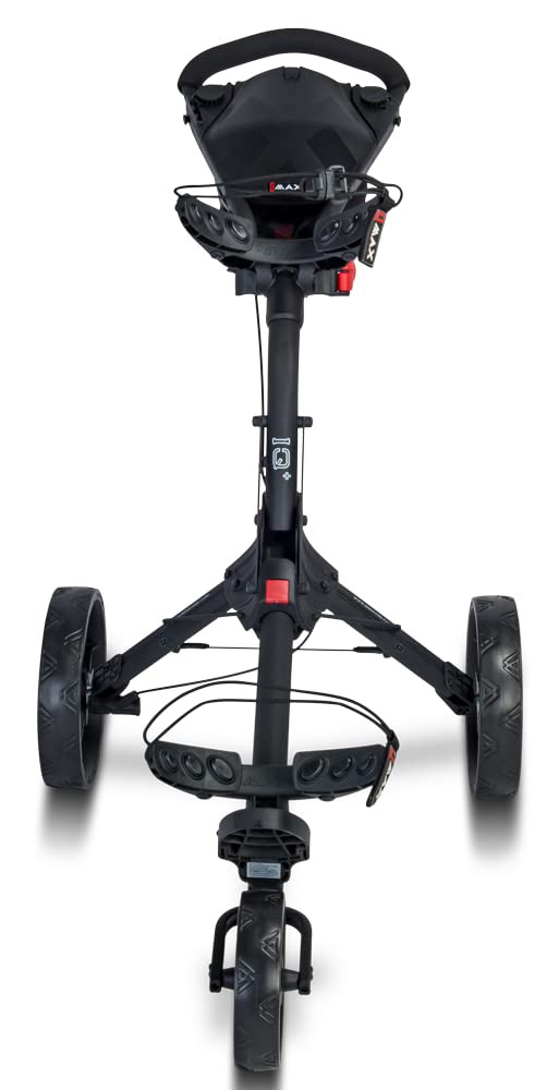 Big Max IQ+ 3-Wheel Golf Push Cart | Ultra-Lightweight | Quick-Folding | Pull Cart | Scorecard Holder | Adjustable Bag Bracket