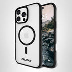 Pelican Ranger iPhone 16 Pro Max Case [Compatible with MagSafe] Rugged Magnetic Phone Case with 12ft Military-Grade Drop Protection - Heavy Duty Phone Cover for iPhone 16 Pro Max - Frosted Clear