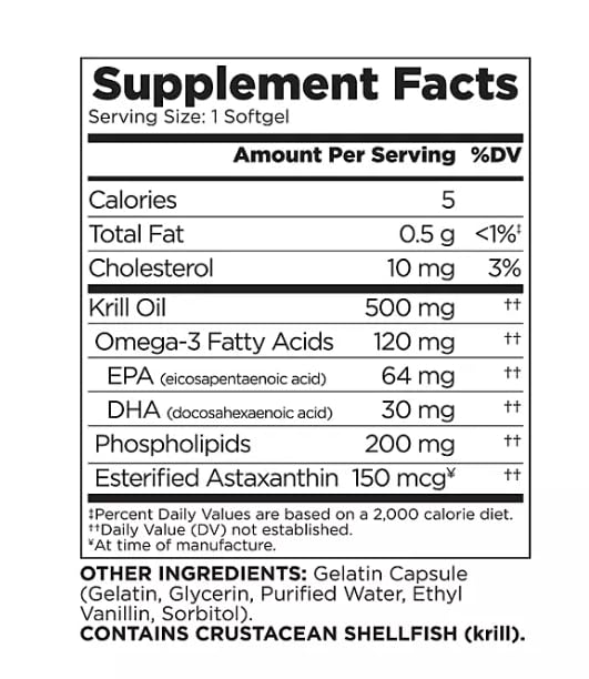 MUNCHIE MIX Extra-Strength Krill Oil, 500 mg (160 ct.)