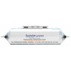 Kirkland Signature Flushable Wipes Fragrance Free package showing 64 premoistened wipes for personal care.