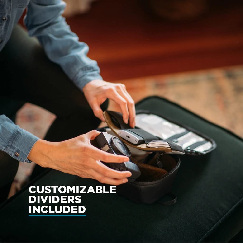 NOMATIC McKinnon Tech Organizer - Electronics Organizer for Travel Essentials - Cable Organizer Bag and Tech Pouch - Versatile Travel Case and Storage Bag for Camera Gear (Black)