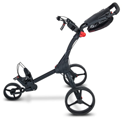 Big Max IQ+ 3-Wheel Golf Push Cart | Ultra-Lightweight | Quick-Folding | Pull Cart | Scorecard Holder | Adjustable Bag Bracket