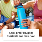 ThermoFlask 24 oz Double Wall Vacuum Insulated Stainless Steel 2-Pack of Water Bottles, Strawberry/Arctic White