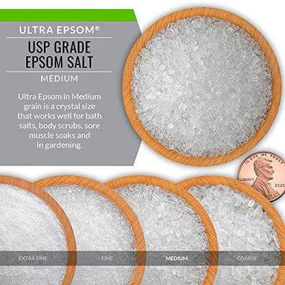 SaltWorks Ultra Epsom Premium Epsom Salt, Extra Fine Grain