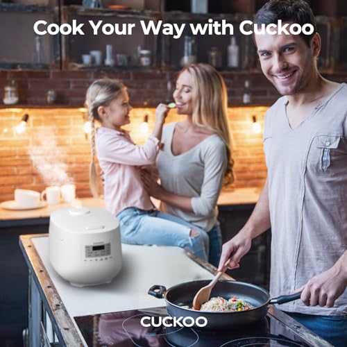 CUCKOO 6-Cup / 1.5 Qt. (Uncooked) Micom Rice Cooker and Warmer, Steamer basket, 11 Operating Modes: White Rice, Brown Rice & More, Nonstick Inner Pot, Made in Korea, Small Rice Cooker, Multi Cooker, CR-0641F