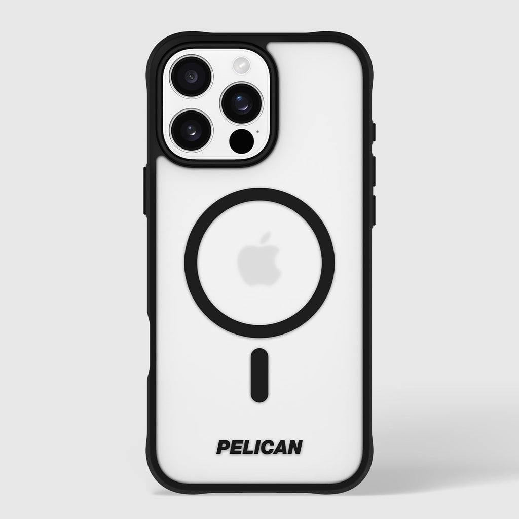 Pelican Ranger iPhone 16 Pro Max Case [Compatible with MagSafe] Rugged Magnetic Phone Case with 12ft Military-Grade Drop Protection - Heavy Duty Phone Cover for iPhone 16 Pro Max - Frosted Clear