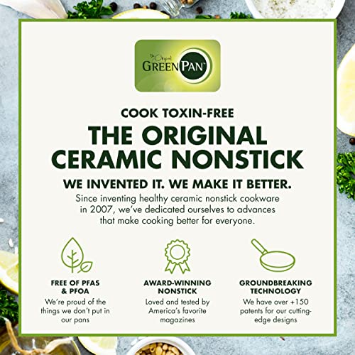 GreenPan Valencia Pro Hard Anodized Healthy Ceramic Nonstick 8" Frying Pan Skillet, PFAS-Free, Induction, Dishwasher Safe