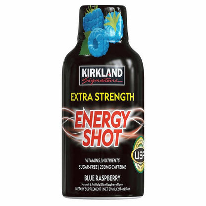 Kirkland Signature Extra Strength Energy Shot Berry, Pomeganate and Grape, 2 oz, 48 Count