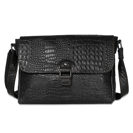 Jack Georges Hornback Croco Olivia Crossbody Leather Bag #HB218