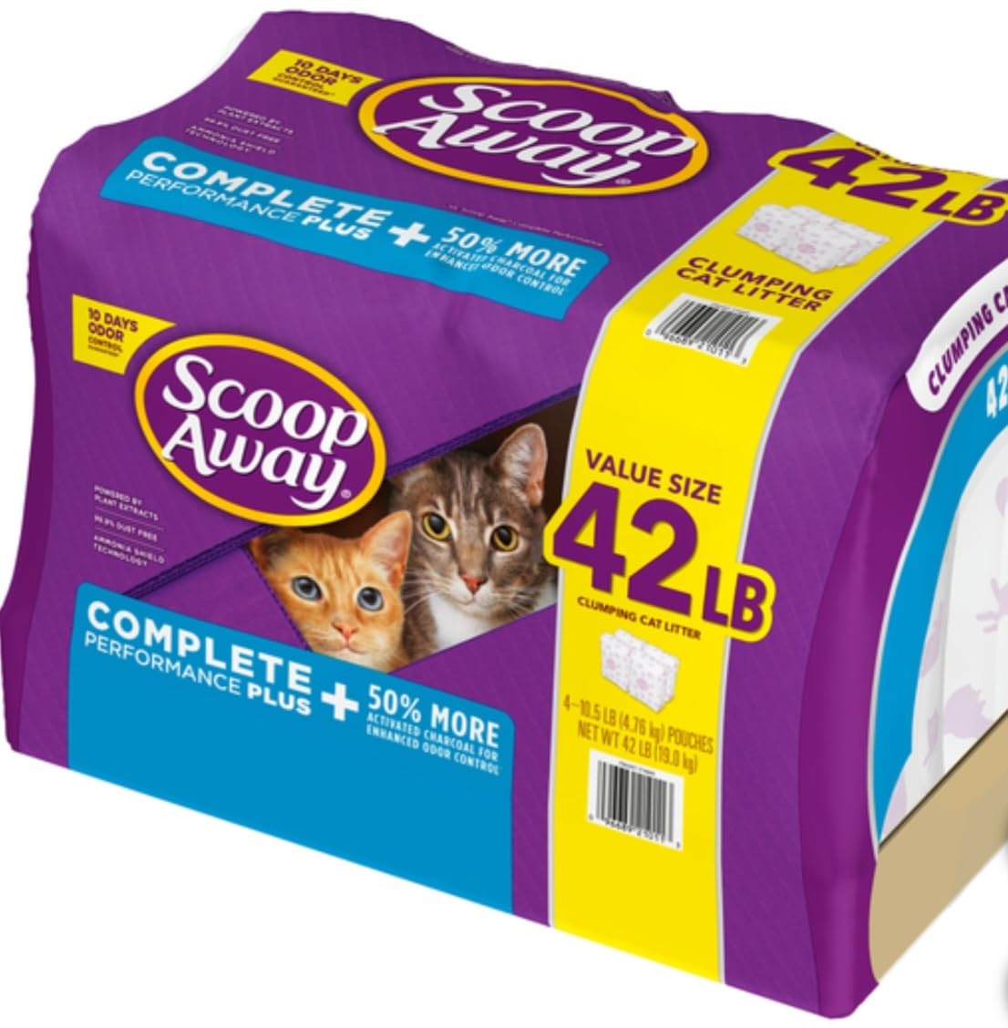 Scoop Away Complete Performance Plus, Clumping Cat Litter, Fresh Scent, 42 Pound