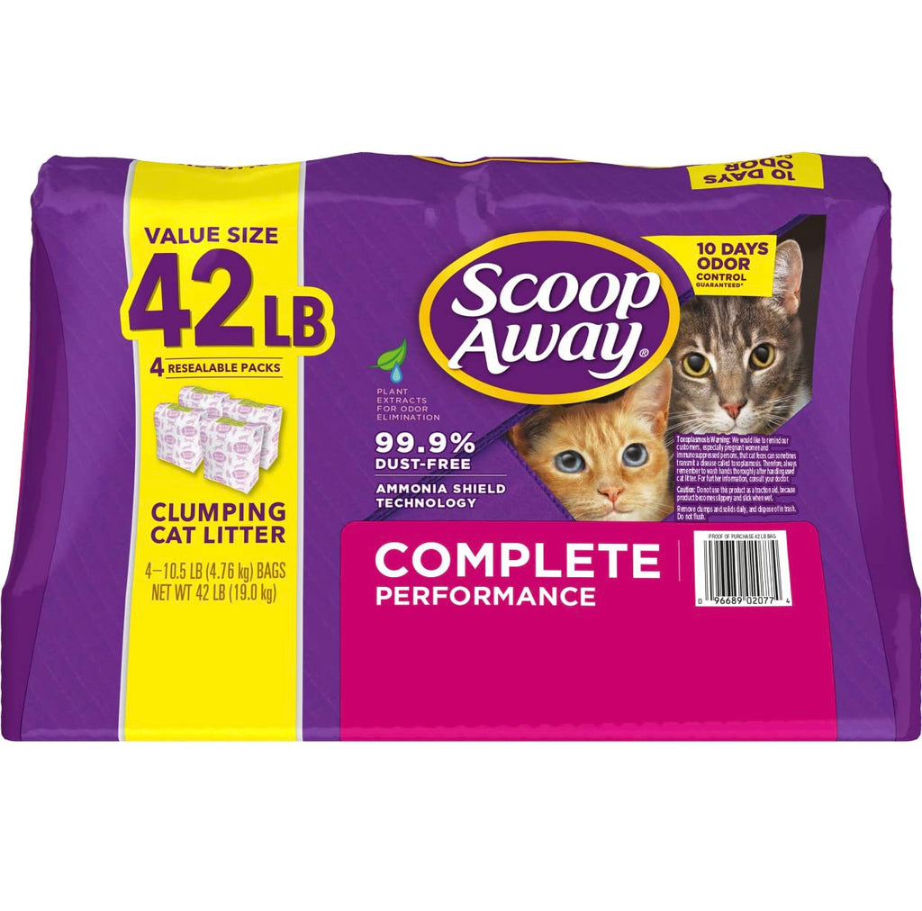 Scoop Away Complete Performance Fresh Scented Clumping Clay Cat Litter,42 lb