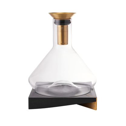 RBT Wine Decanter with Sediment Strainer and Aerator, Enhance Flavor and Clarity