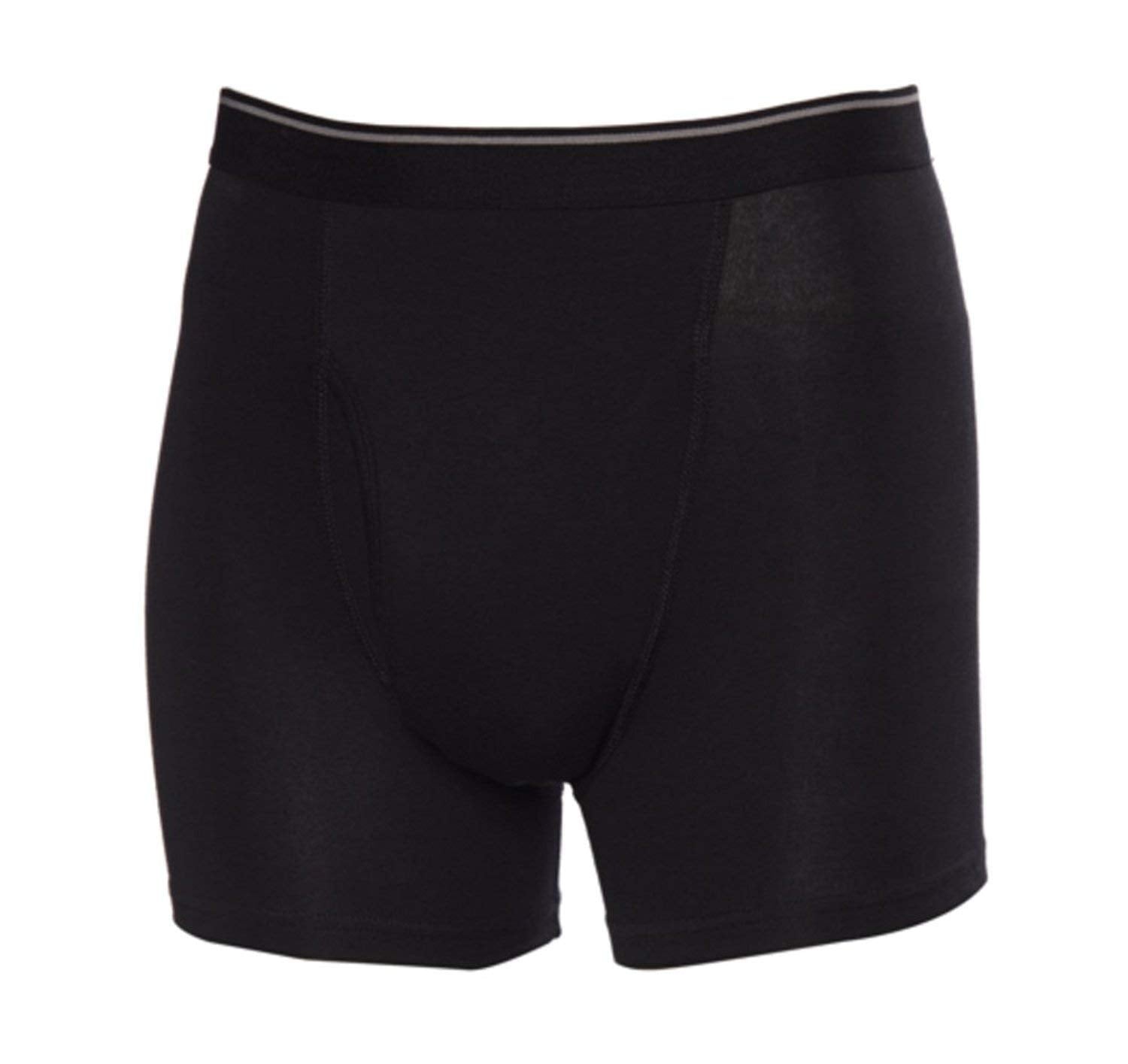 Kirkland Signature Men's Boxer Brief, 4-Pack - Black-Gray Small