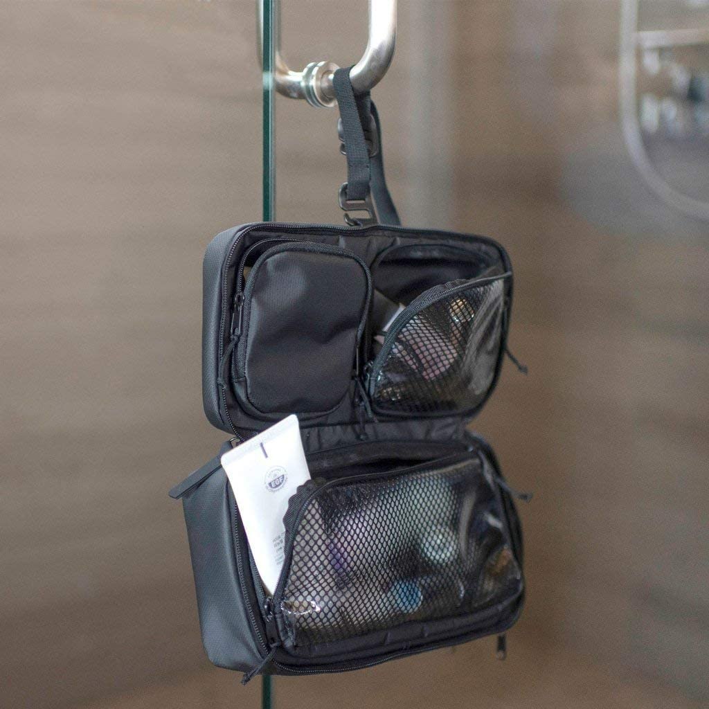 NOMATIC Toiletry Bag for Travel - Great for Travel Size Toiletries - Travel Essentials Wash Bag - Travel Makeup Bag, (Black), Large V2