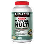 Kirkland Signature Adult 50+ Multivitamin 400 Tablets 2 Pack USP for complete daily nutritional support.