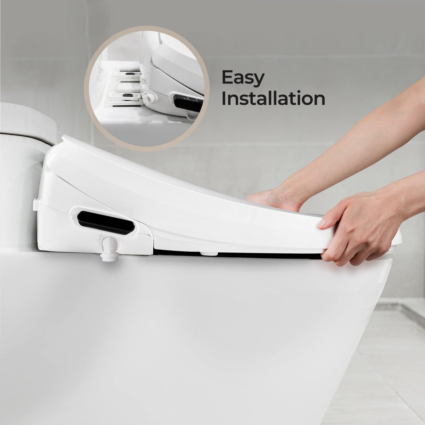 CUCKOO CBT-I1030RW |Remote Controlled Electric Bidet for Elongated Seats|Easy Installation, Instant Warm Water, Adjustable Water Pressure, Slotted, Direct Connection Water Supply, Powder coated, White