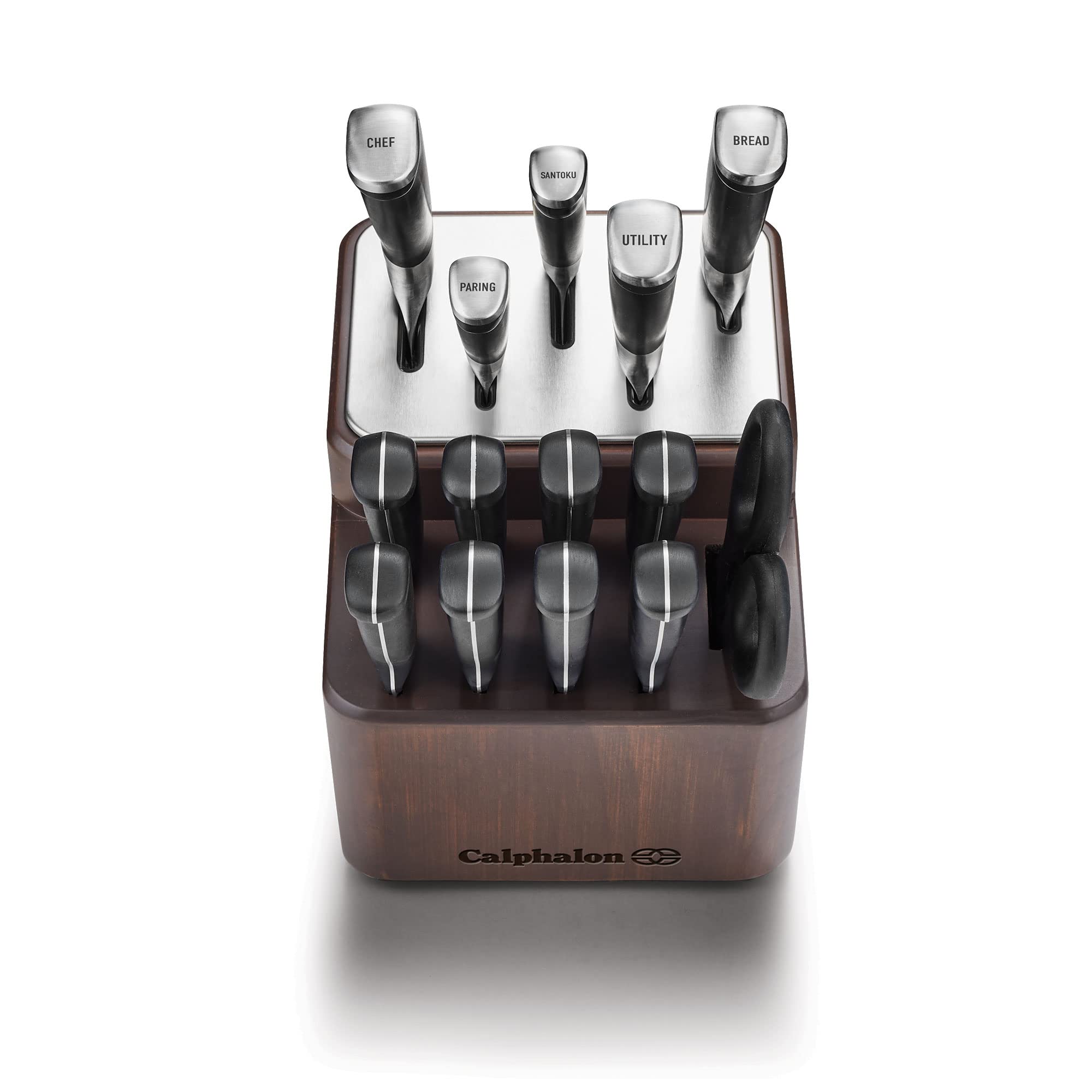 Calphalon® Premier™ SharpIN Knife Set with Sharpening Knife Block, 15 Piece, Carbon Steel