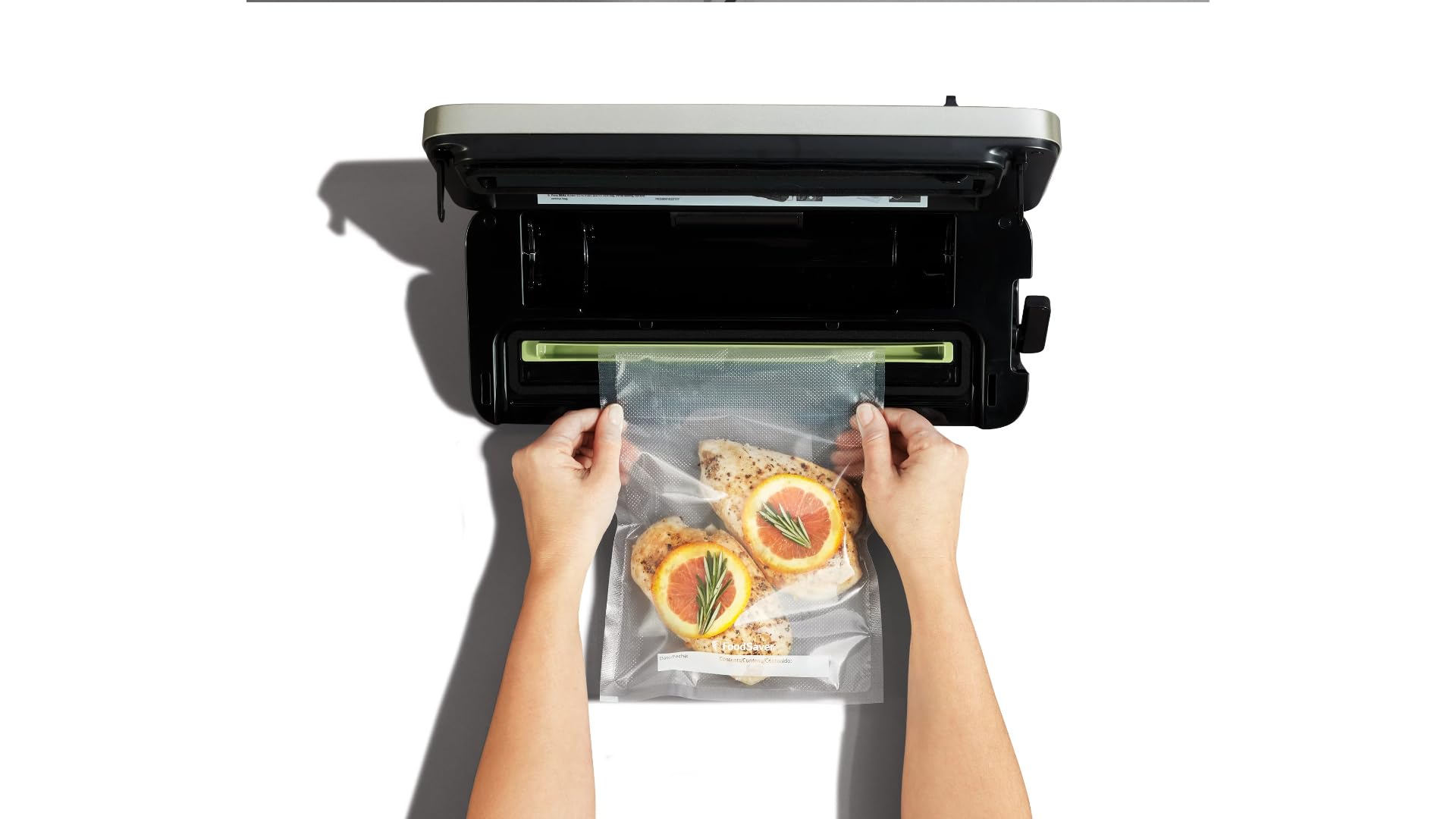 FoodSaver Vacuum Sealer Machine with 4 Settings Including Pulse and Marinate with Sealer Bags and Roll, Handheld Vaccum Sealer for Airtight Food Storage and Sous Vide, Black