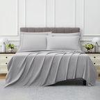 King Grey Gray 680 Thread Count Kirkland Sheet Set 6 Piece Deep Pockets