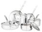 Stainless Steel Cookware Set with Metal Lids