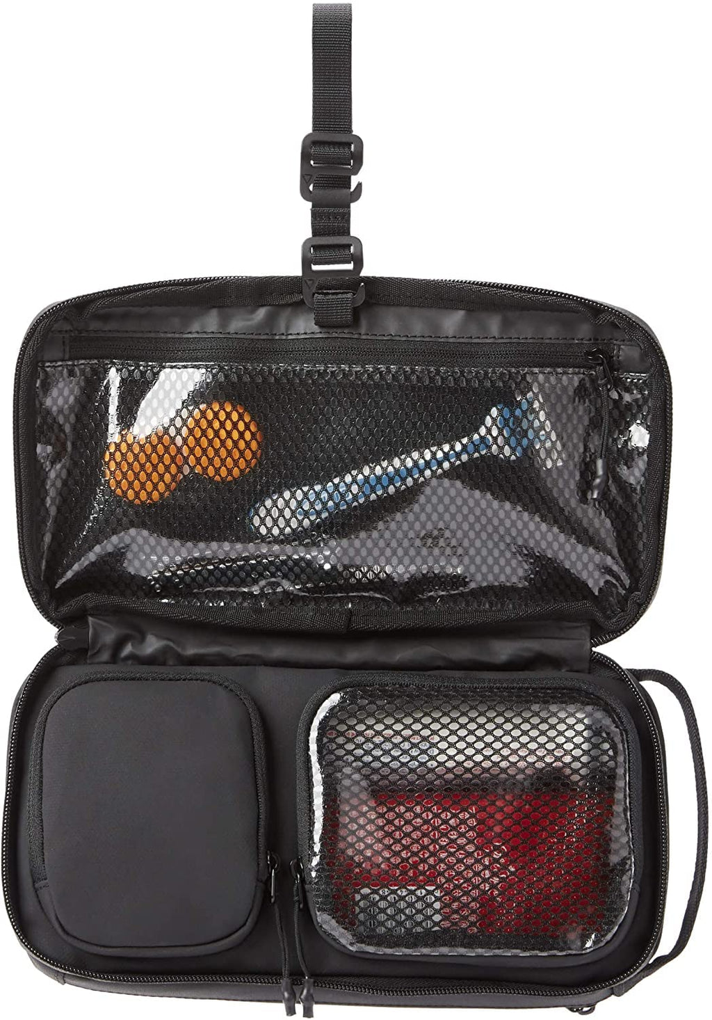NOMATIC Toiletry Bag for Travel - Great for Travel Size Toiletries - Travel Essentials Wash Bag - Travel Makeup Bag, (Black), Large V2