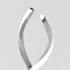Artika Swirl Table Lamp, Chrome, Silver