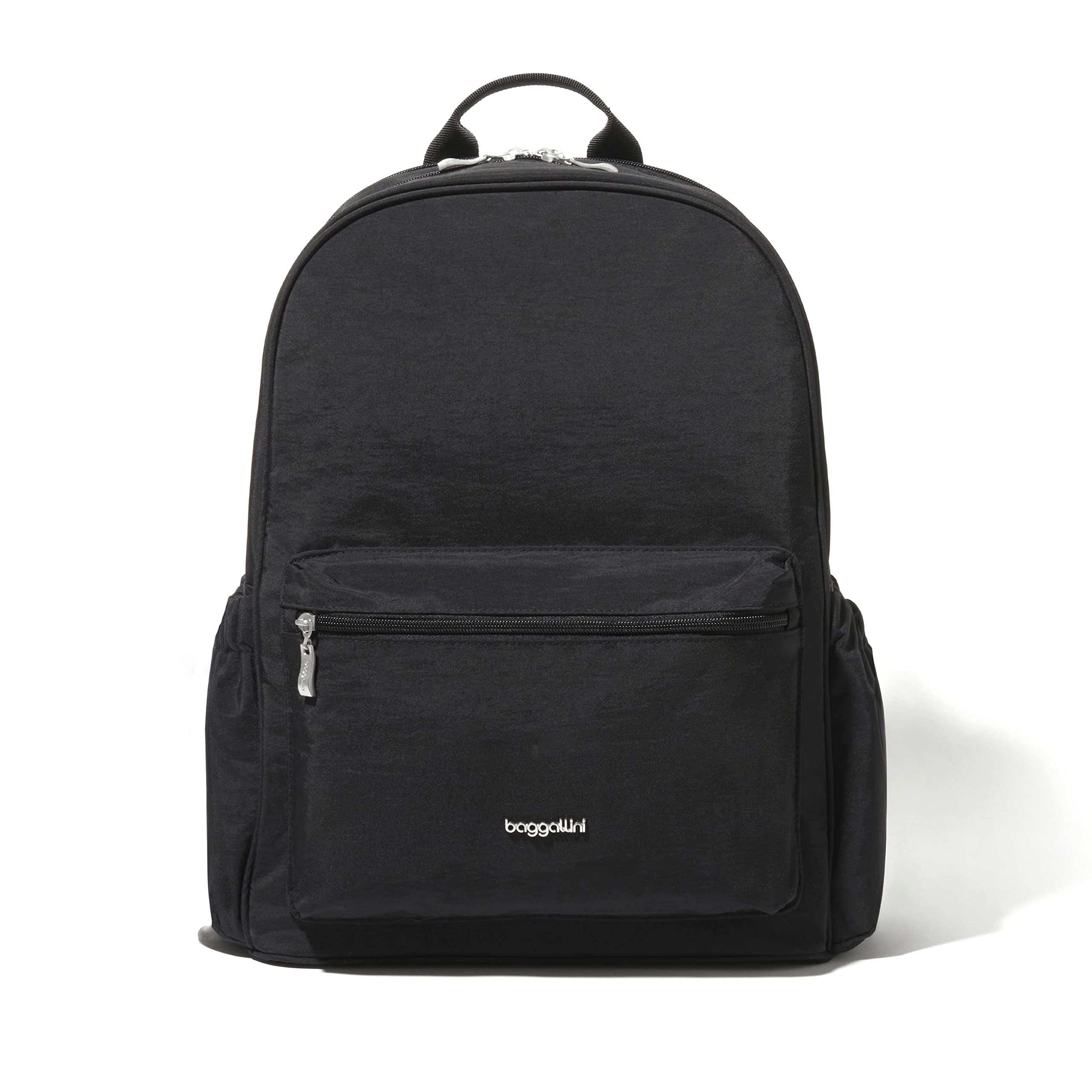 Baggallini On the Go Laptop Backpack - 16x12 Inch Travel Backpack with 16 Inch Laptop Sleeve - Lightweight Luggage Backpack
