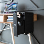 VAULTEK Slider Series Rugged Smart Handgun Safe Quick Auto-Open Sliding Door Pistol Safe with Biometric Scanner, Live Alerts, and Mounting Plate (Biometric + ViSN WiFi)