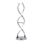 Artika Swirl Table Lamp, Chrome, Silver