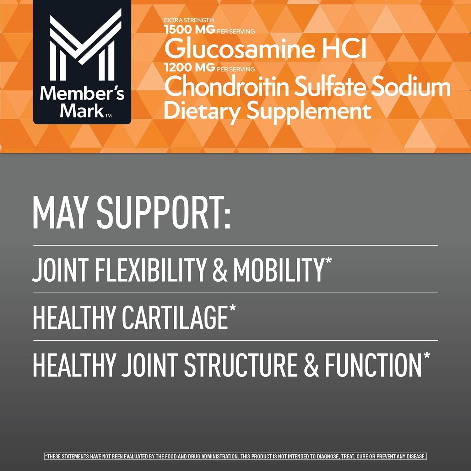 Members Mark Triple Strength Glucosamine Chondroitin (340 Count) (2 Pack)