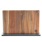 Schmidt Brothers - Acacia Downtown Magnetic Knife Block, Acacia Hardwood and Acrylic Shield, Universal Cutlery Storage For 16-18 Knives