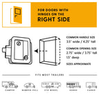 RVLock Compact and Key Fob Keyless Entry Keypad, RV/5th Wheel Lock Accessories