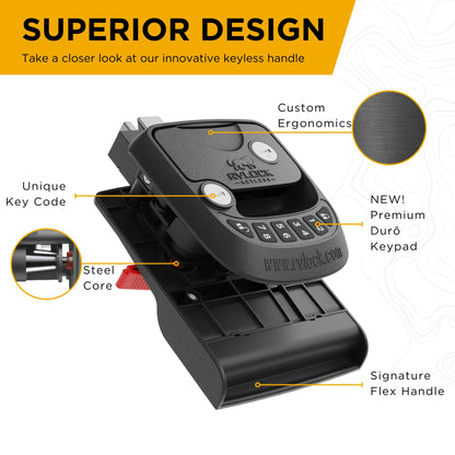 RVLock Compact and Key Fob Keyless Entry Keypad, RV/5th Wheel Lock Accessories