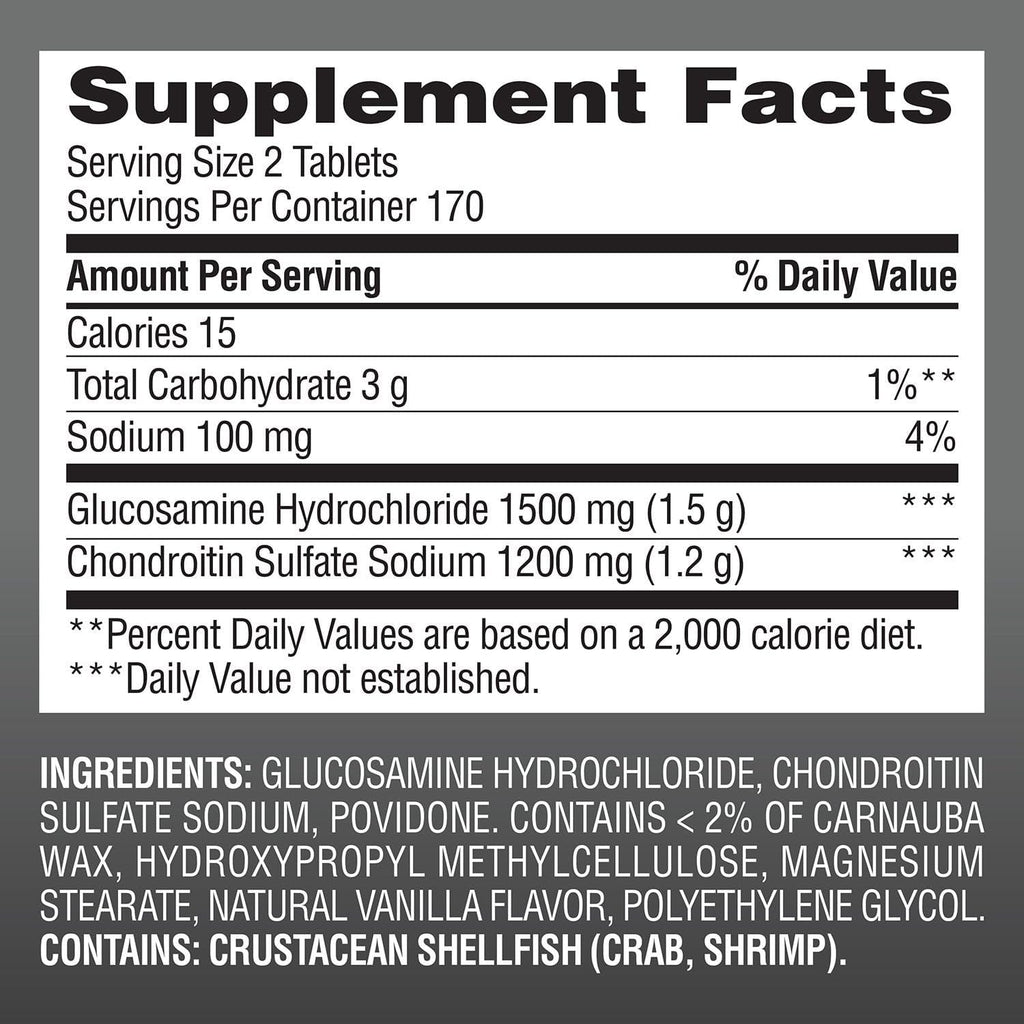 Members Mark Triple Strength Glucosamine Chondroitin (340 Count) (2 Pack)