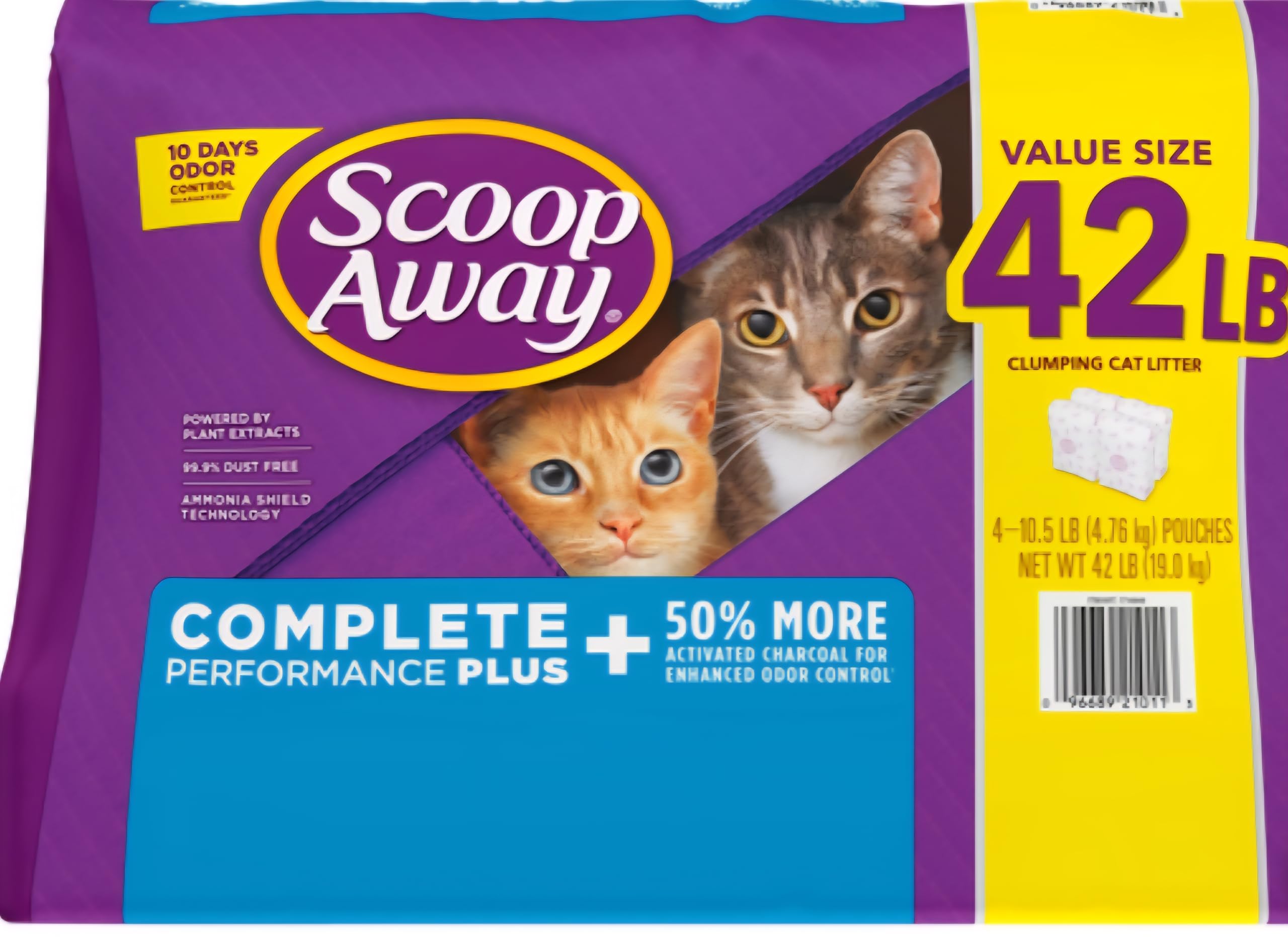 Scoop Away Complete Performance Plus, Clumping Cat Litter, Fresh Scent, 42 Pound