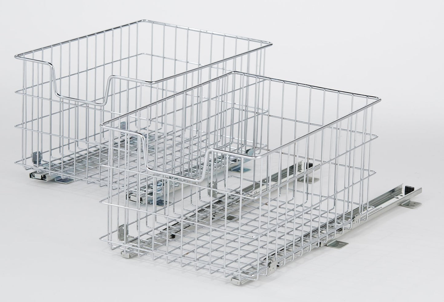 TRINITY Wire Basket w/Slides - Chrome (2-Pack)