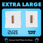 DUDE Wipes - Flushable Wipes - 8-Pack, 384 Count - Unscented + Mint Chill Travel Pack 1-Pack, 18-Count - Extra-Large - Vitamin-E & Aloe - Septic and Sewer Safe