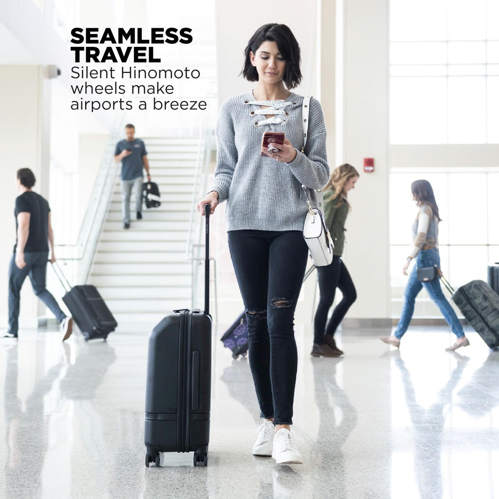 NOMATIC Carry-On Classic Luggage Perfect for 3-5 Day Trips, Hard Case Luggage for Men and Women