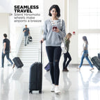 NOMATIC Carry-On Classic Luggage Perfect for 3-5 Day Trips, Hard Case Luggage for Men and Women