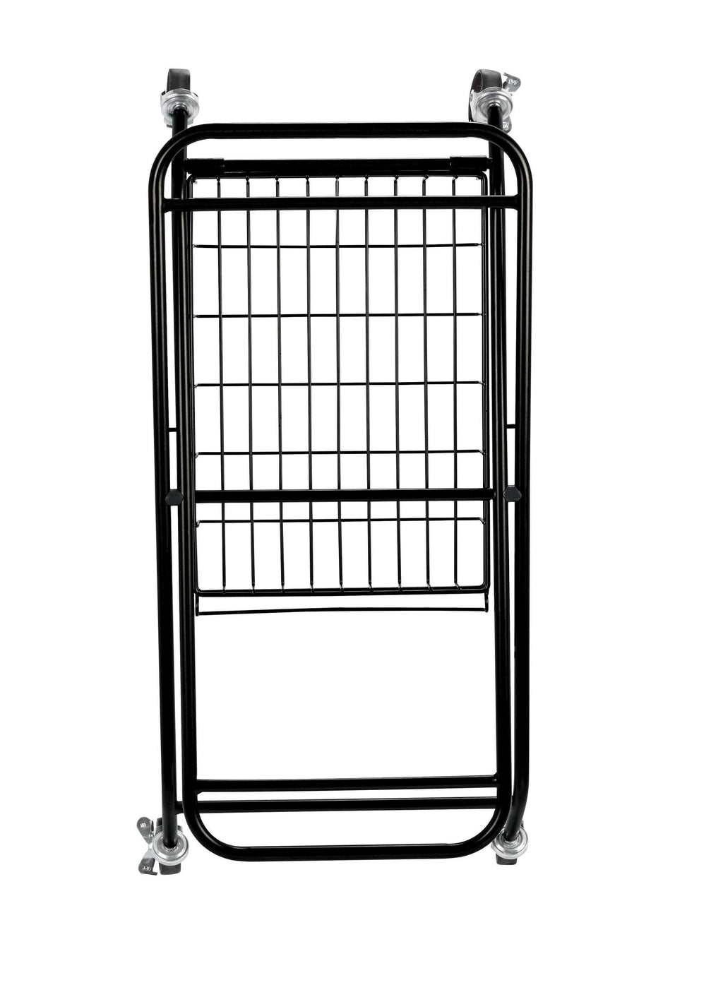 Artesa Verona Collapsible Laundry Cart with Basket, Black Large