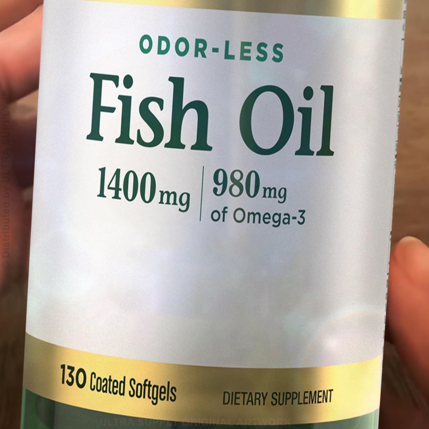 NB Fish Oil 1400 mg 130 ct Softgels with 980 mg of Omega-3 | Non GMO Odorless