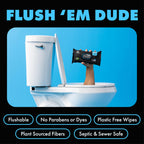 DUDE Wipes - Flushable Wipes - 8-Pack, 384 Count - Unscented + Mint Chill Travel Pack 1-Pack, 18-Count - Extra-Large - Vitamin-E & Aloe - Septic and Sewer Safe
