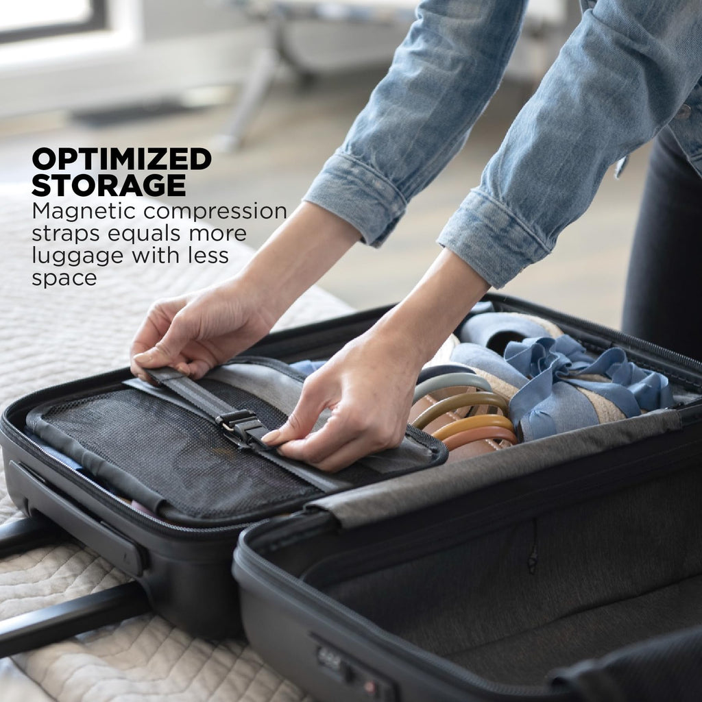 NOMATIC Carry-On Classic Luggage Perfect for 3-5 Day Trips, Hard Case Luggage for Men and Women